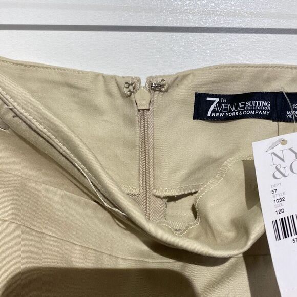 7th Avenue Suiting Collection Women's Beige Midi Pencil Skirt Size 12 NWT - Picture 8 of 8